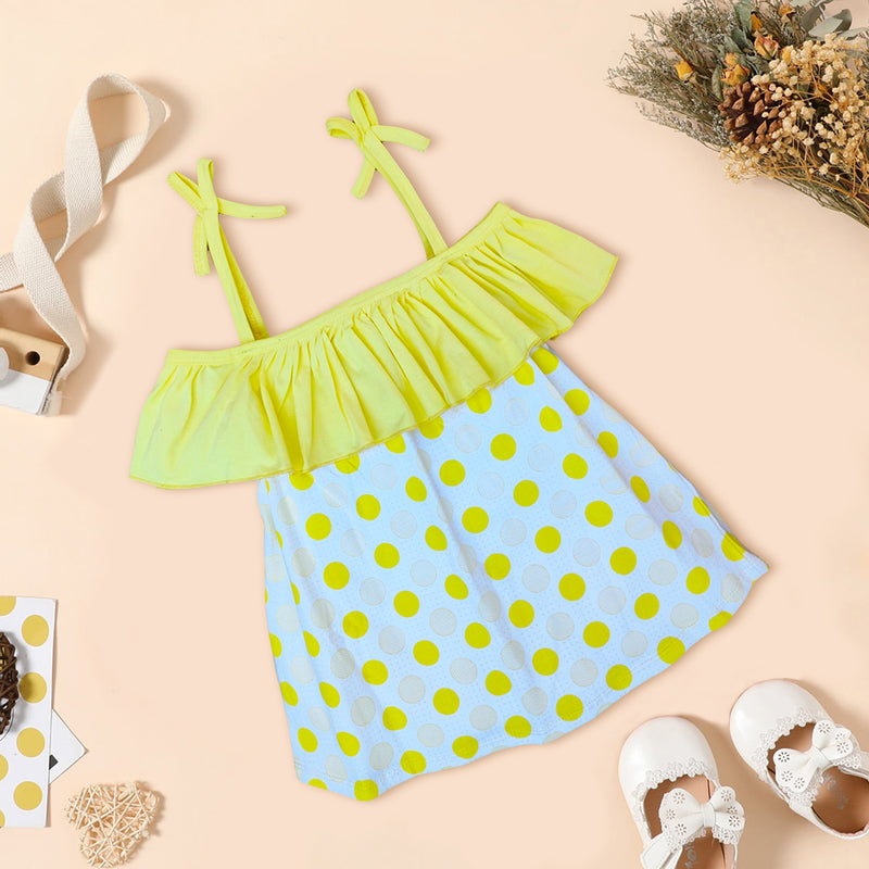 Baby Girls Midi/Knee Length Casual Frock Sleeveless Kinder Choice