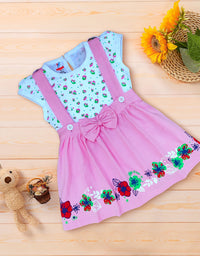 Girls Frocks With Inner Tee, All Over Prints Kinder Choice
