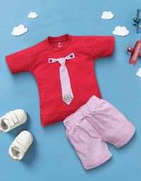 Boys Casual T-shirt Pant Tie Design Kinder Choice
