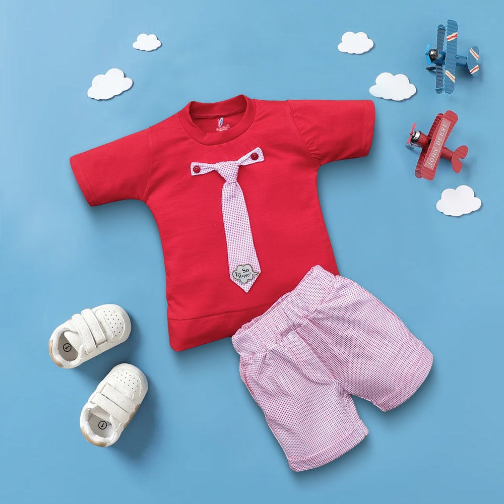 Boys Casual T-shirt Pant Tie Design Kinder Choice