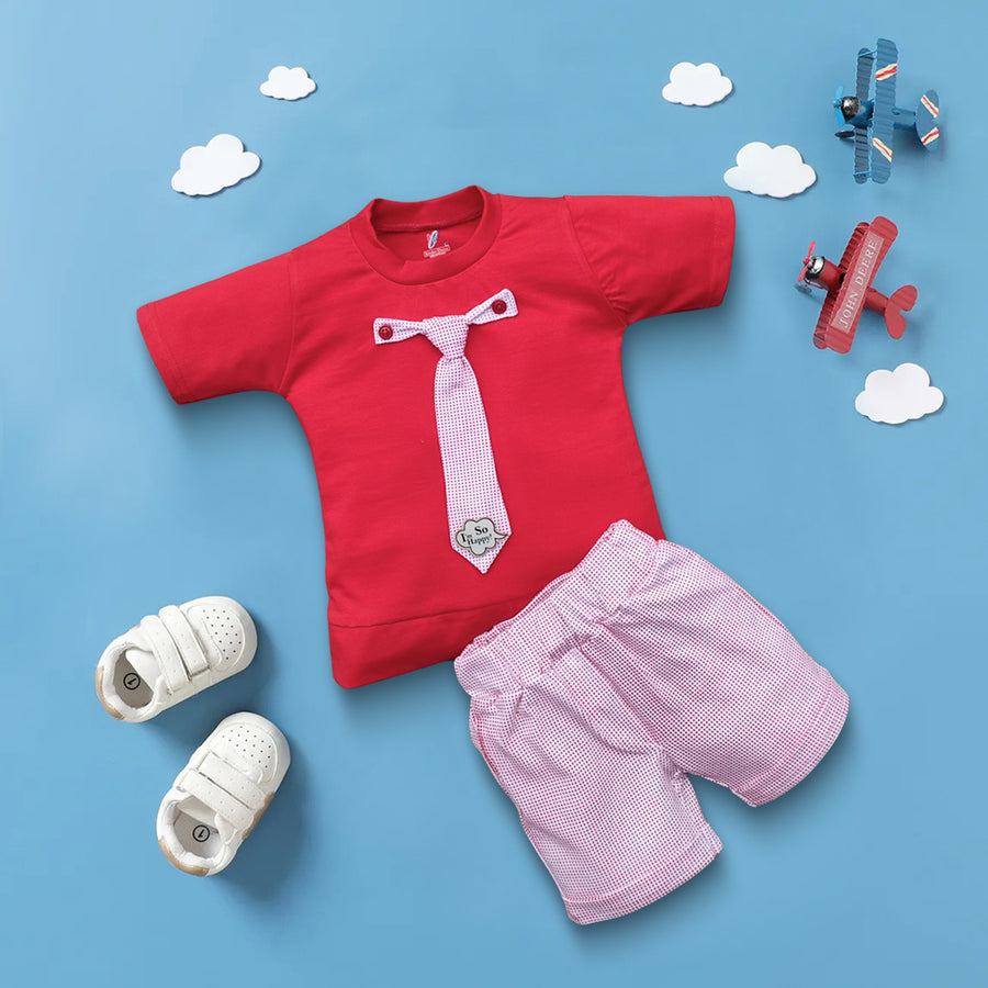 Boys Casual T-shirt Pant Tie Design Kinder Choice