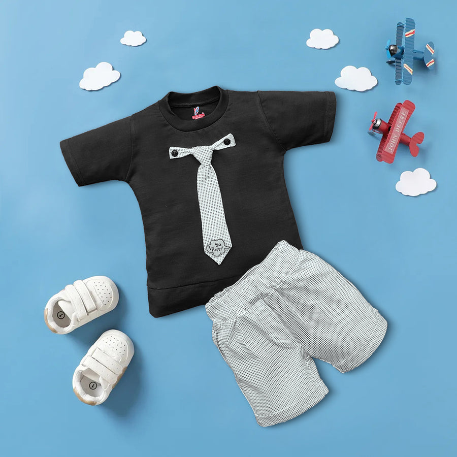 Boys Casual T-shirt Pant Tie Design Kinder Choice