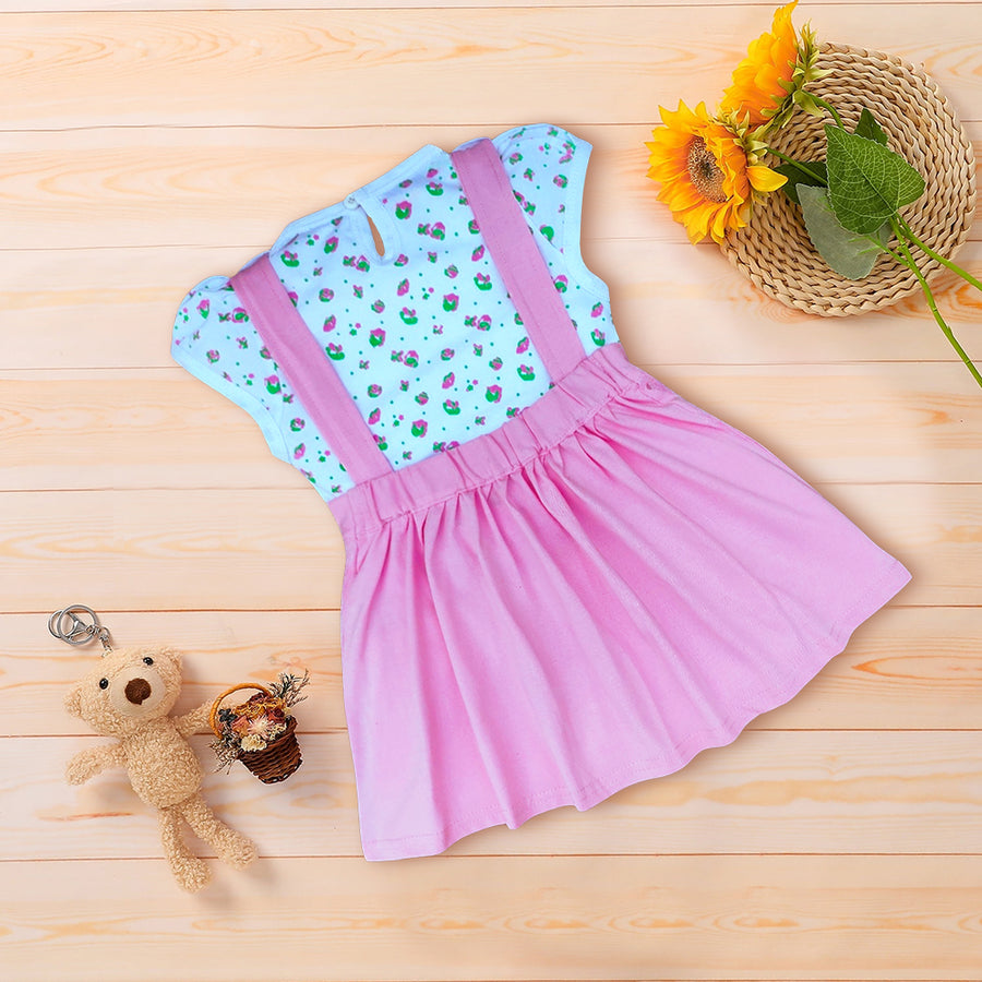 Girls Frocks With Inner Tee, All Over Prints Kinder Choice