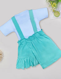 Hosiery Girl Baby Dungaree Set, Half Length Kinder Choice
