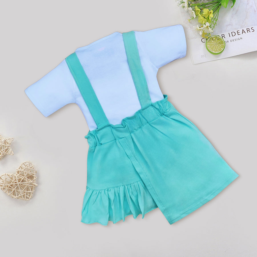 Hosiery Girl Baby Dungaree Set, Half Length Kinder Choice