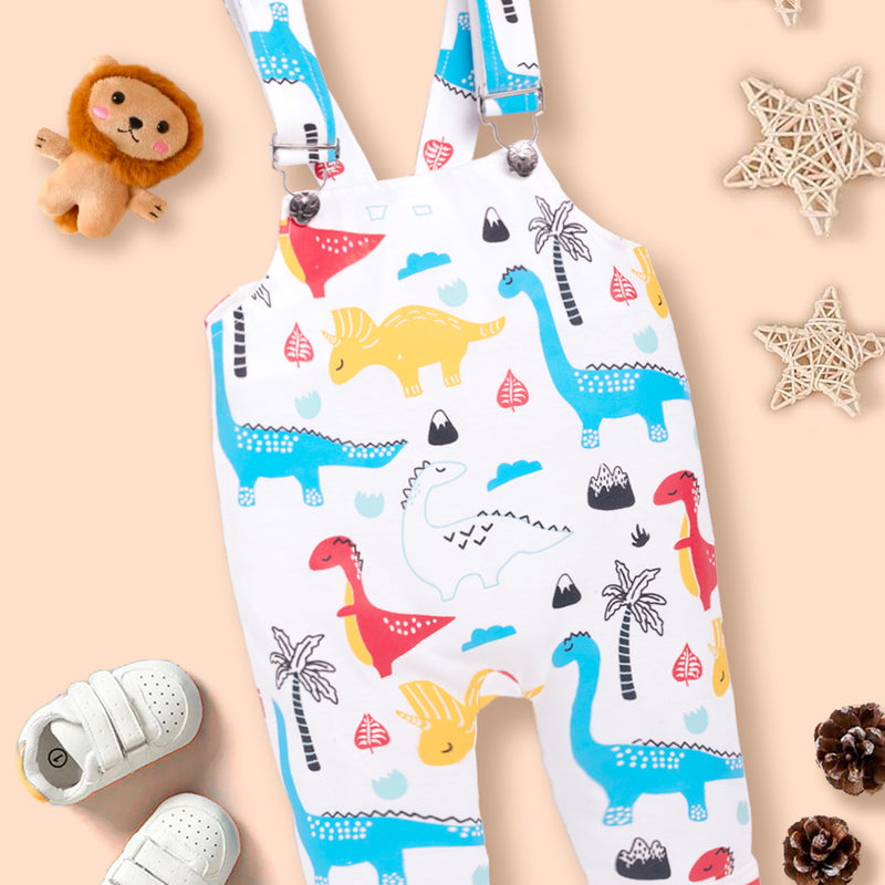 Baby  Cotton sleeveless Animal Printed Dungaree Kinder Choice