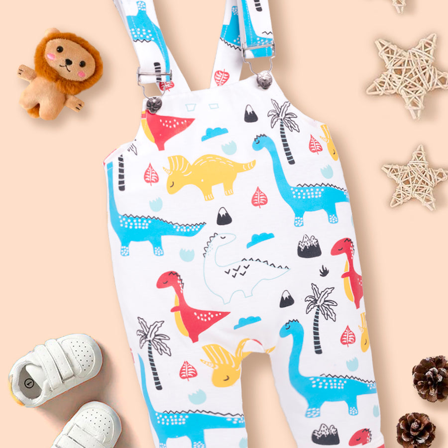 Baby  Cotton sleeveless Animal Printed Dungaree Kinder Choice