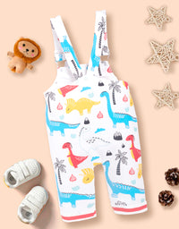 Baby  Cotton sleeveless Animal Printed Dungaree Kinder Choice
