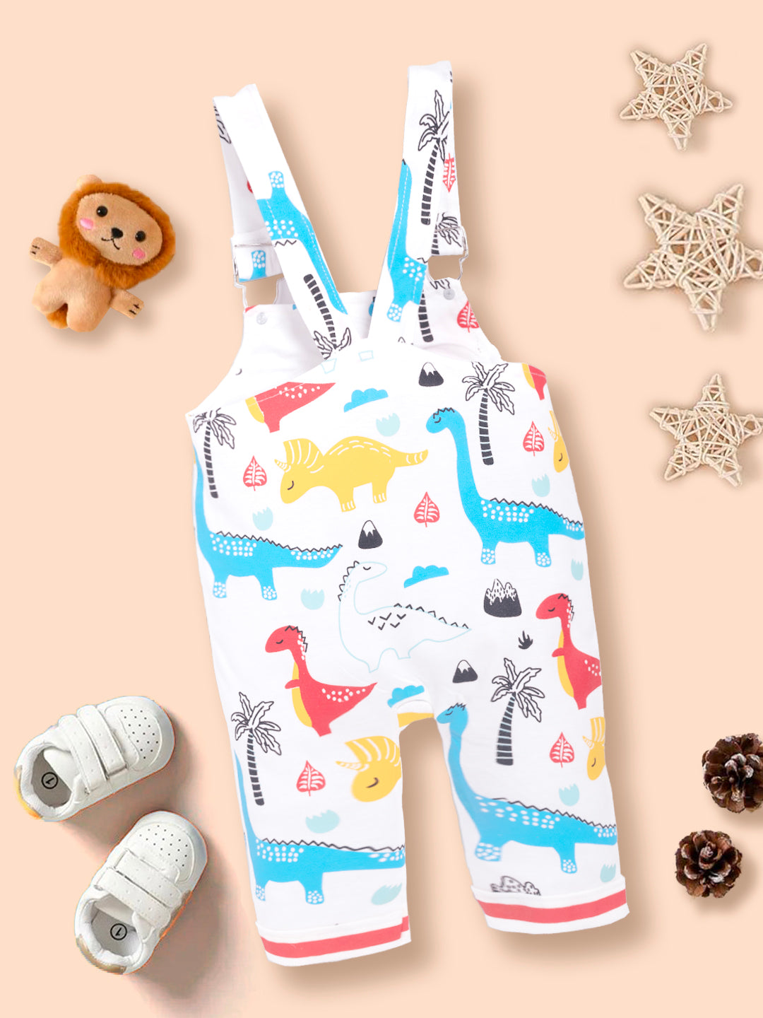 Baby  Cotton sleeveless Animal Printed Dungaree Kinder Choice