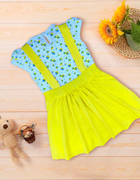 Girls Frocks With Inner Tee, All Over Prints Kinder Choice
