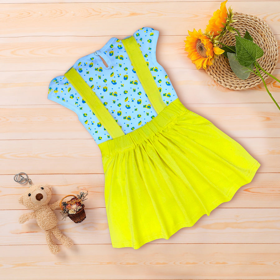 Girls Frocks With Inner Tee, All Over Prints Kinder Choice