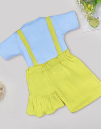 Hosiery Girl Baby Dungaree Set, Half Length Kinder Choice
