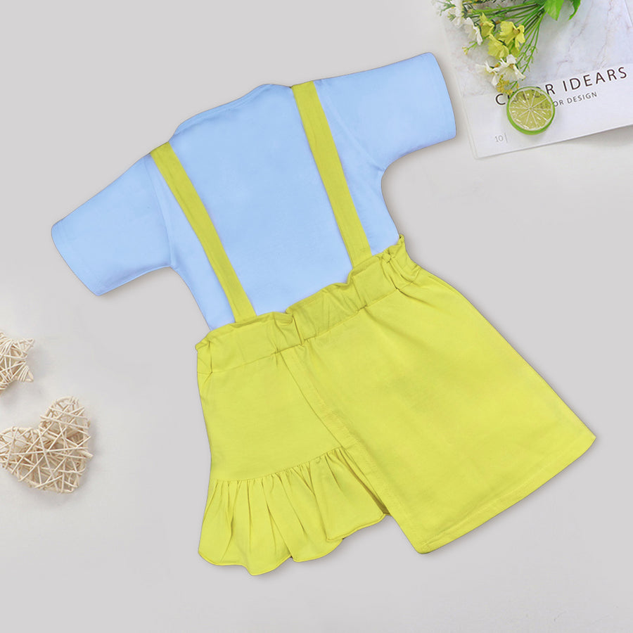 Hosiery Girl Baby Dungaree Set, Half Length Kinder Choice