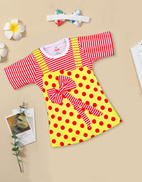 Casual Wear Half Sleeve Dungaree For Baby Girls Kinder Choice
