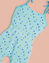 Whale of a Time: Light Blue Jumpsuit
