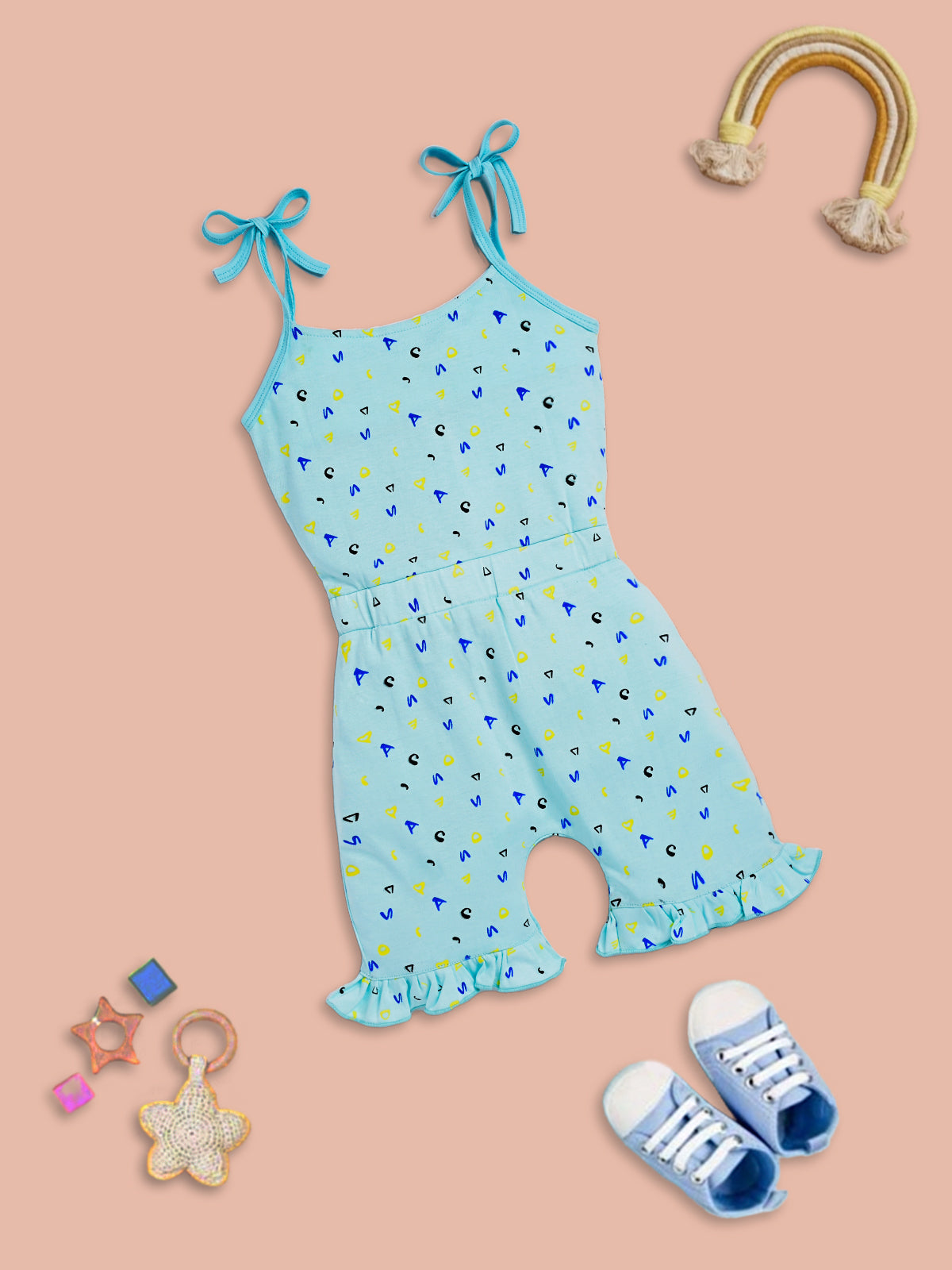 Whale of a Time: Light Blue Jumpsuit