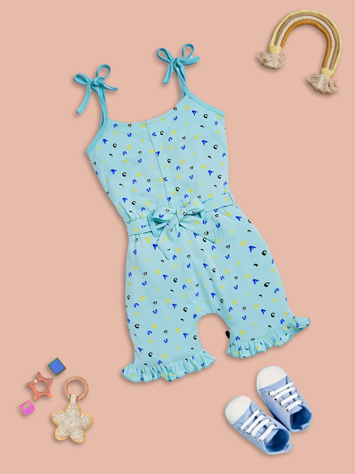 Whale of a Time: Light Blue Jumpsuit
