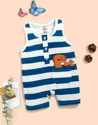 Round Neck Romper For Baby 100%  Cotton Sleeveless Kinder Choice
