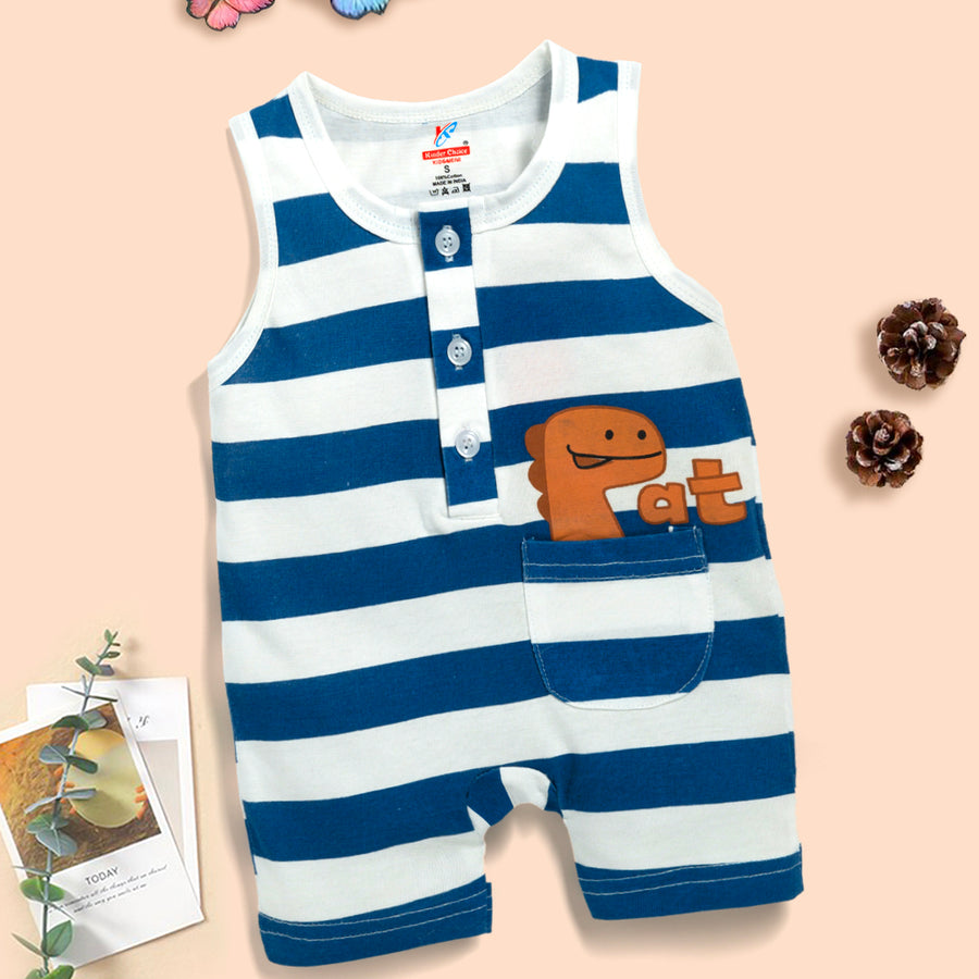 Round Neck Romper For Baby 100%  Cotton Sleeveless Kinder Choice