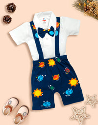 Dungaree For Baby Boys Party with Bow Kinder Choice
