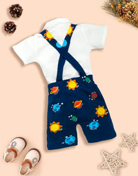 Dungaree For Baby Boys Party with Bow Kinder Choice
