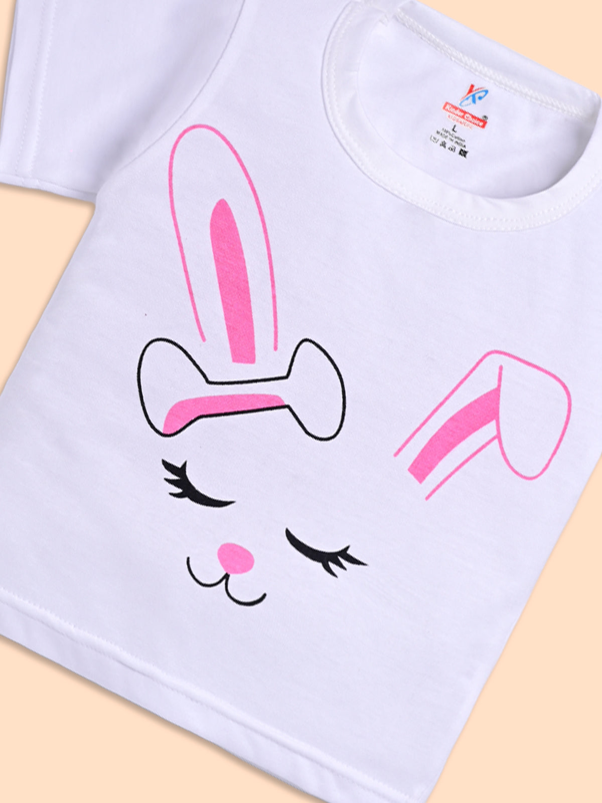 Adorable Bunny T-Shirt and Striped Shorts Set for Kids