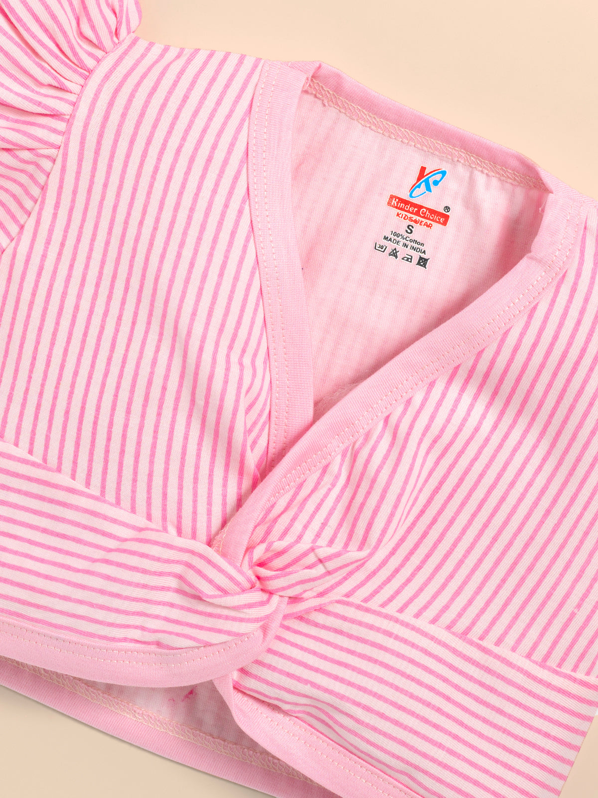 Baby Girls Cotton Crop top and Skirt Kinder Choice