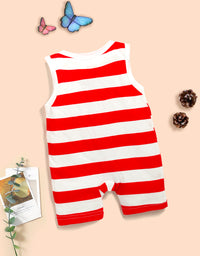 Round Neck Romper For Baby 100%  Cotton Sleeveless  Kinder Choice
