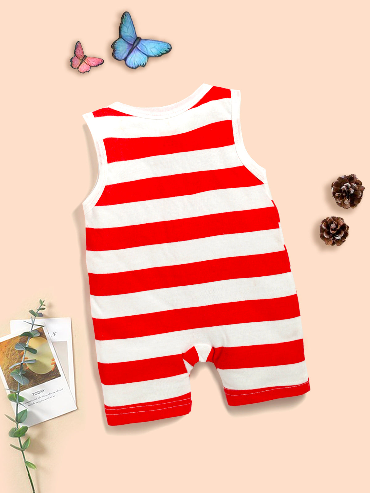 Round Neck Romper For Baby 100%  Cotton Sleeveless  Kinder Choice
