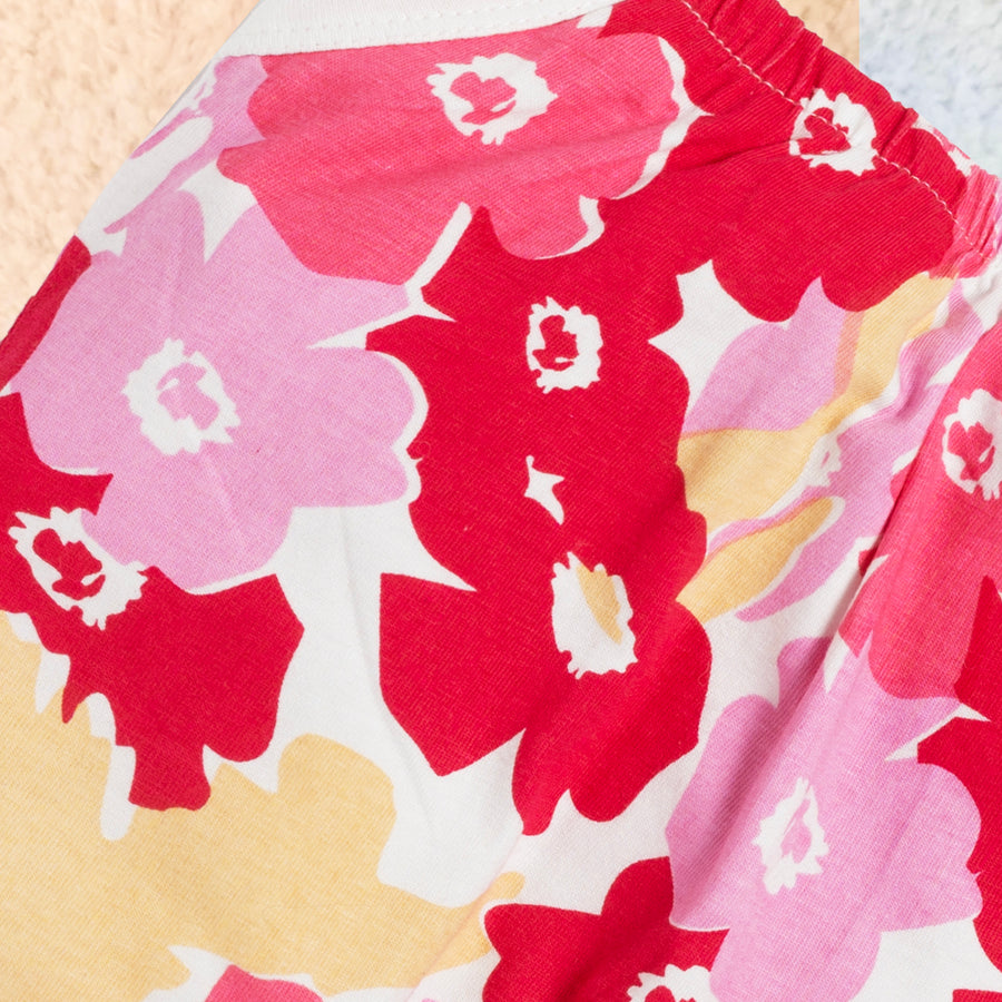 Baby Girl All Over Floral Print Cami Jumpsuit 100% Cotton Kinder Choice