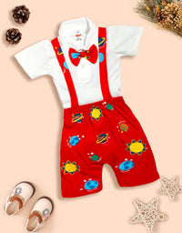 Dungaree For Baby Boys Party with Bow Kinder Choice
