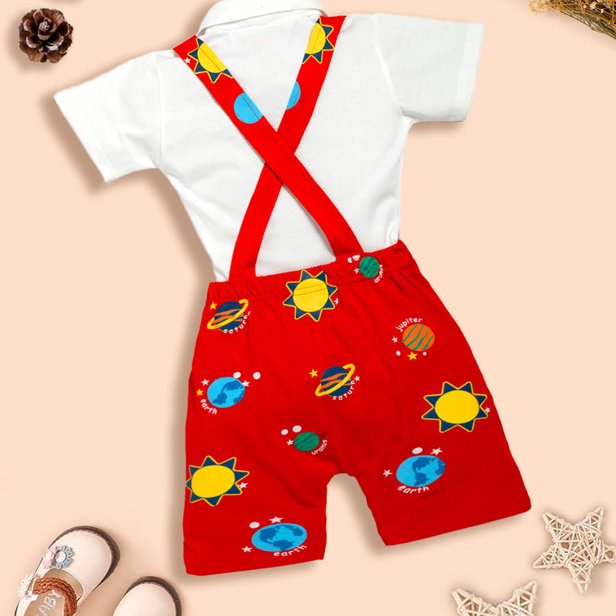 Dungaree For Baby Boys Party with Bow Kinder Choice