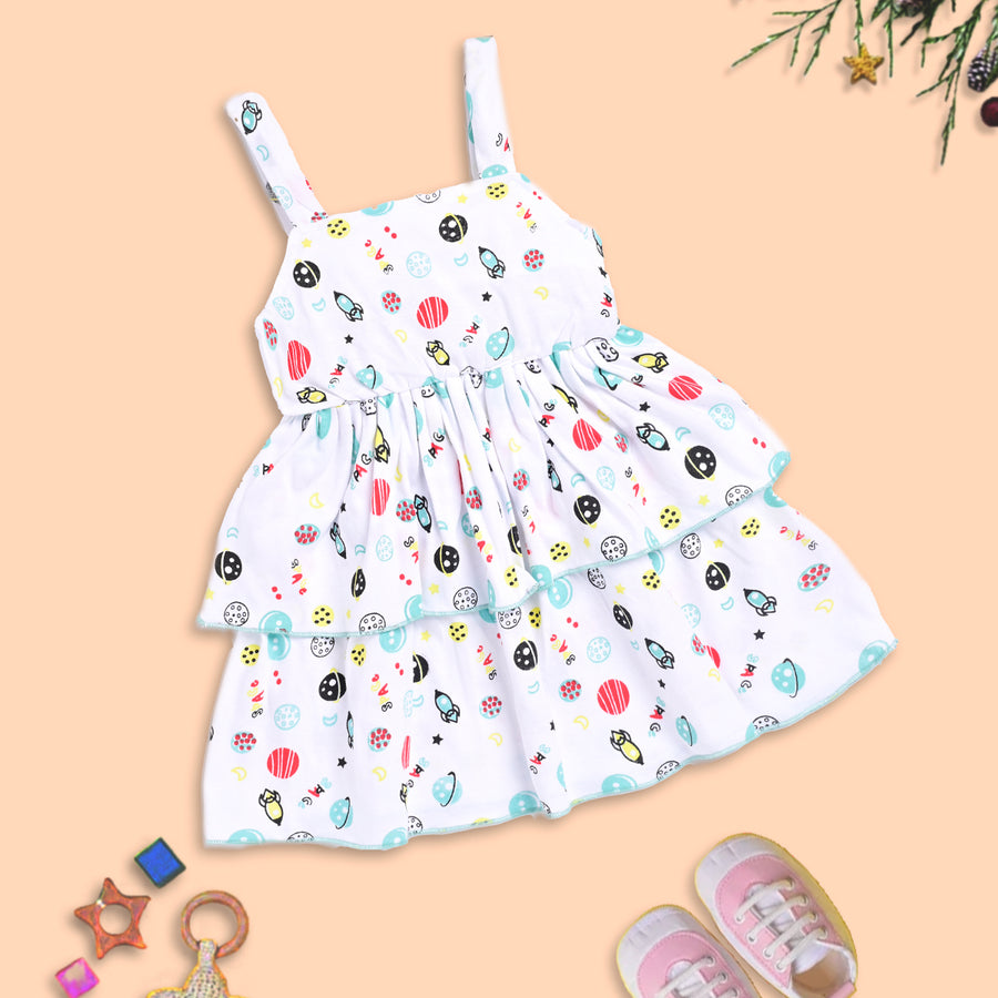 Charming Kids’ Summer Dress with Whimsical Print