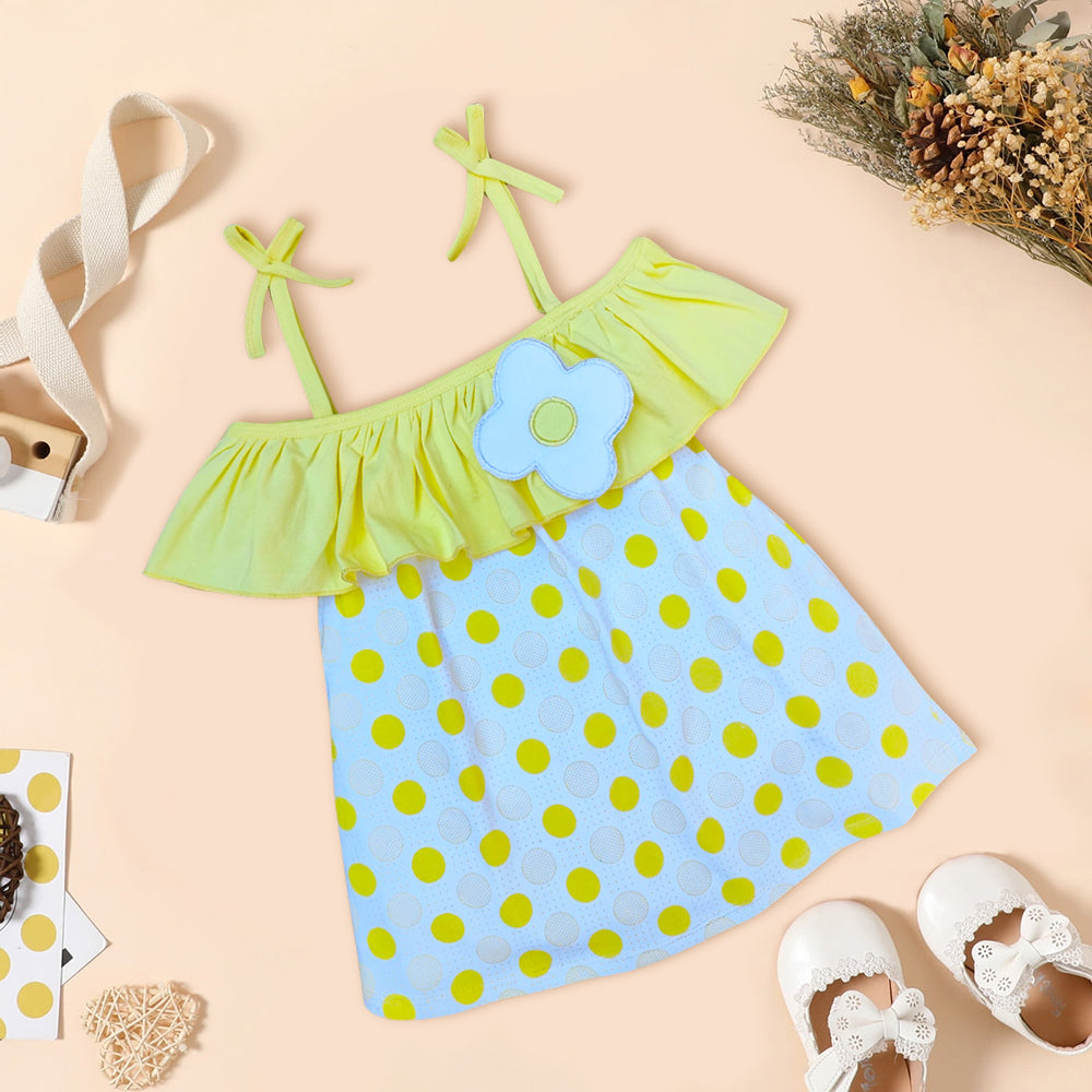 Baby Girls Midi/Knee Length Casual Frock Sleeveless Kinder Choice