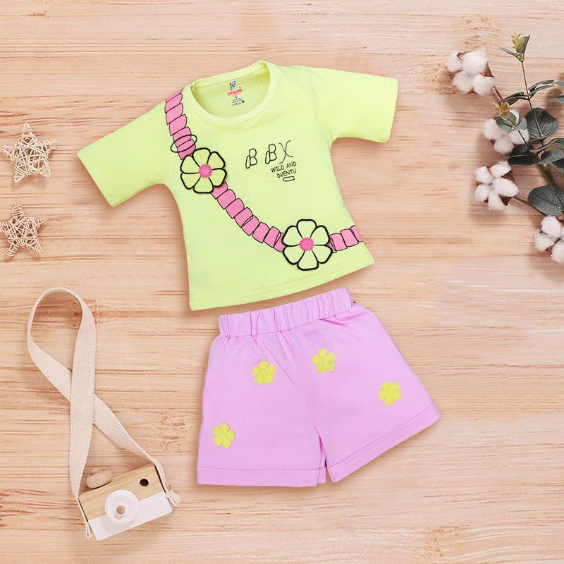 Baby Girls Top Shorts Set Kinder Choice 1Y-2Y