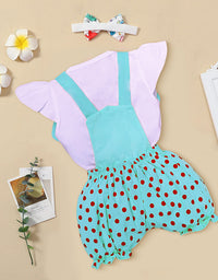 Elephant Design Romper For Baby Girls  Casual Printed Kinder Choice
