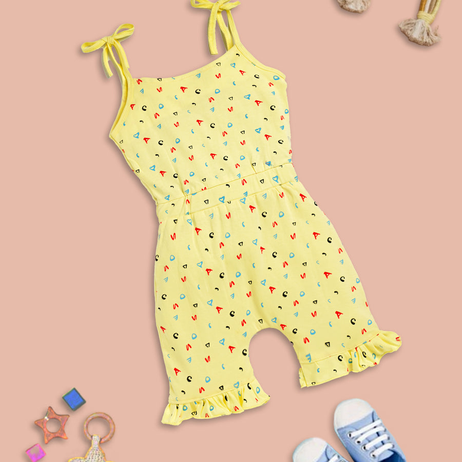 Playful Letters: Stylish Jumpsuit for Little Ones